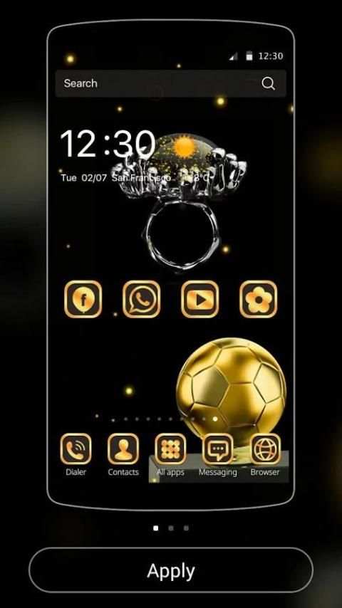 Sepakbola Emas Tema football screenshot 2