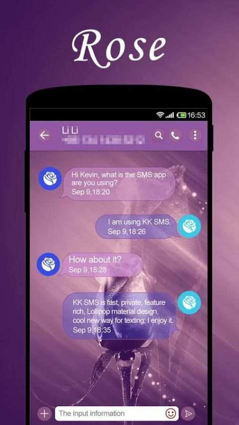 KK SMS Theme Package One 7 تصوير الشاشة