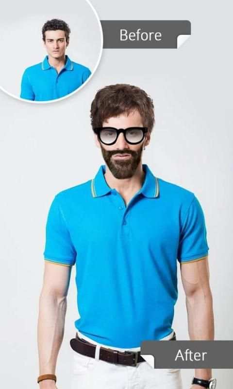 Hair Changer:Mustache for Man screenshot 1