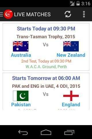 CricNew Watch Cricket Score screenshot 4