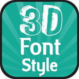 3D Font Style