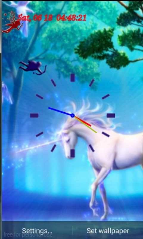 FantasyUnicorn Liveclock 2 تصوير الشاشة
