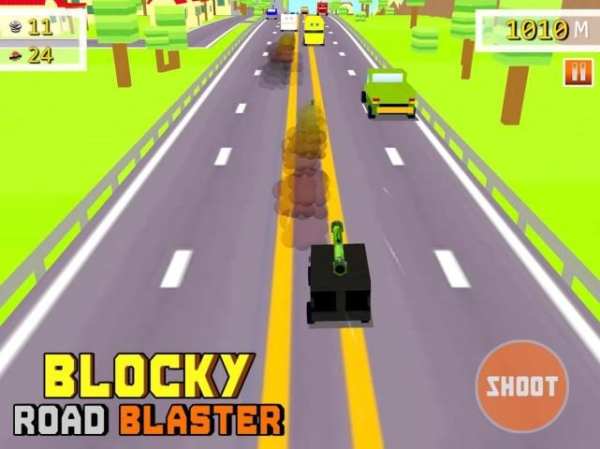 Blocky Road Blaster -Wild Race स्क्रीनशॉट 9