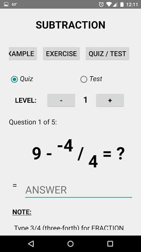 Fraction Math Two screenshot 1