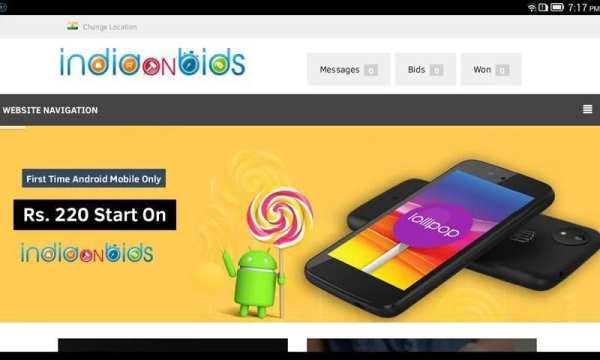 Indiaonbids screenshot 2