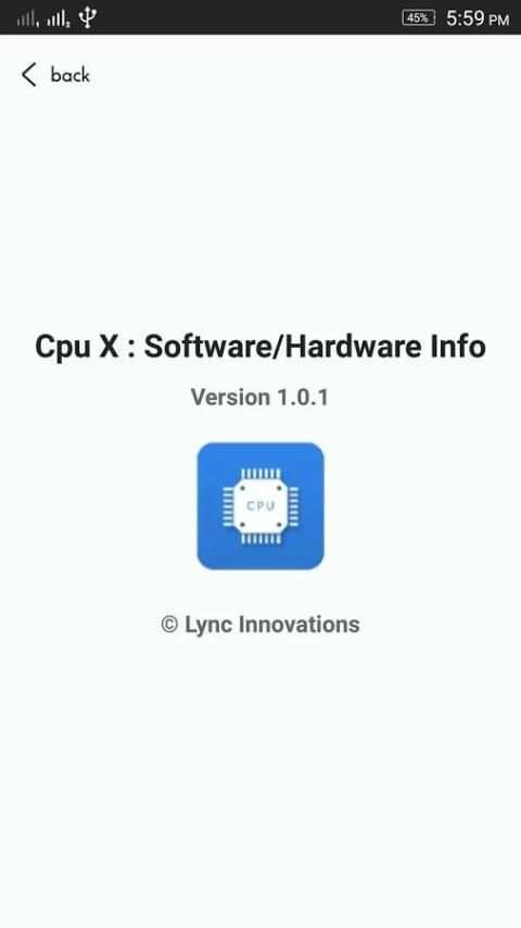 CPU X : Software/Hardware info स्क्रीनशॉट 1