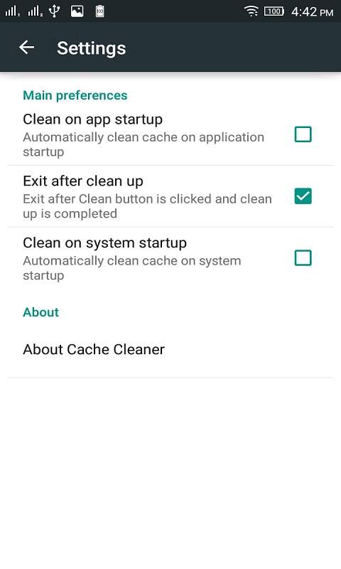 Cache Cleaner скриншот 2