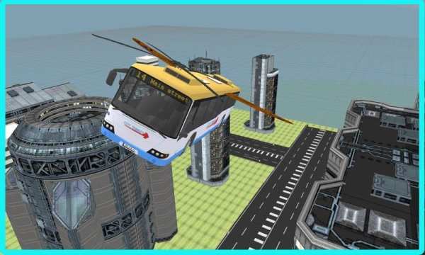 Flying School Bus Simulator screenshot 1