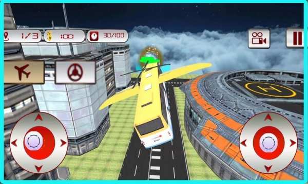 Flying School Bus Simulator screenshot 4