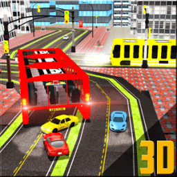 Transit Elevated Bus Driver 3D icon