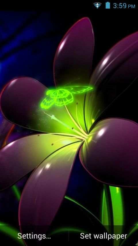 3D Butterfly Live Wallpaper скриншот 7