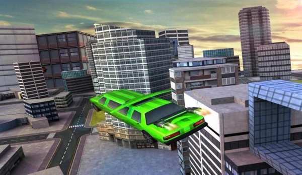 Free Limo Flying Car Simulator स्क्रीनशॉट 1