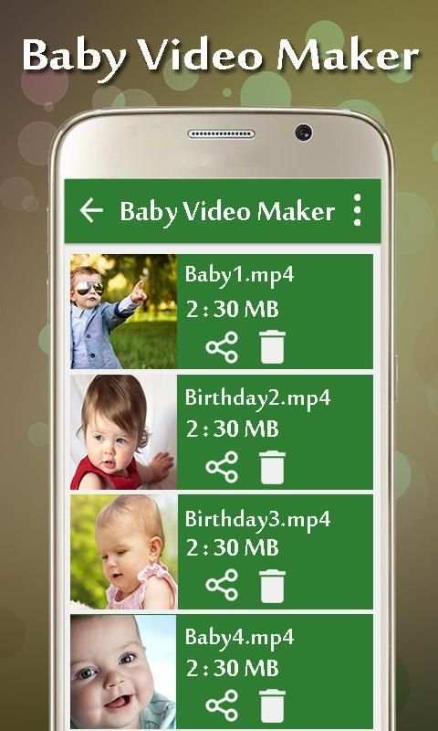 Baby Video Maker स्क्रीनशॉट 7