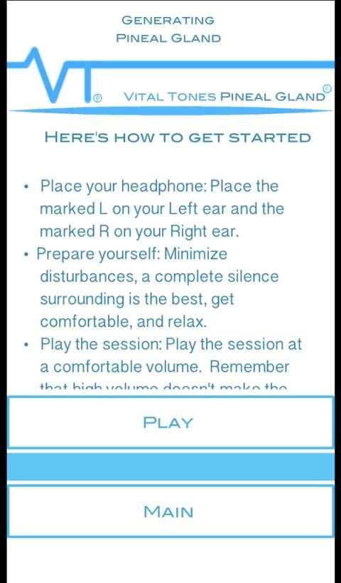 Vital Tones Pineal Gland screenshot 3