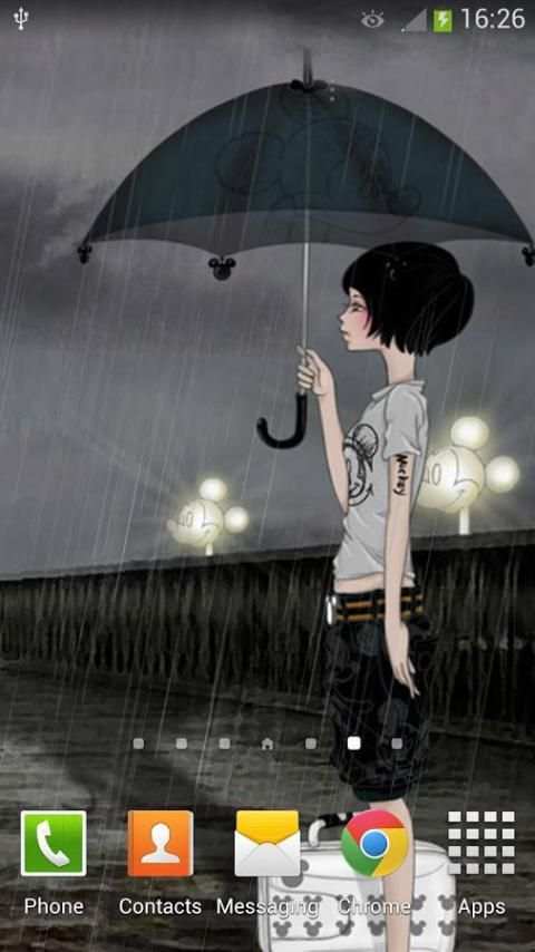 Rainy Day Girl Live Wallpaper screenshot 7