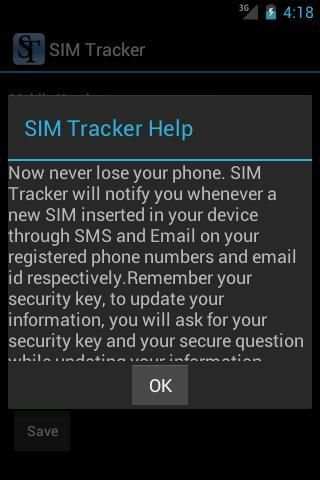 SIM Tracker स्क्रीनशॉट 1