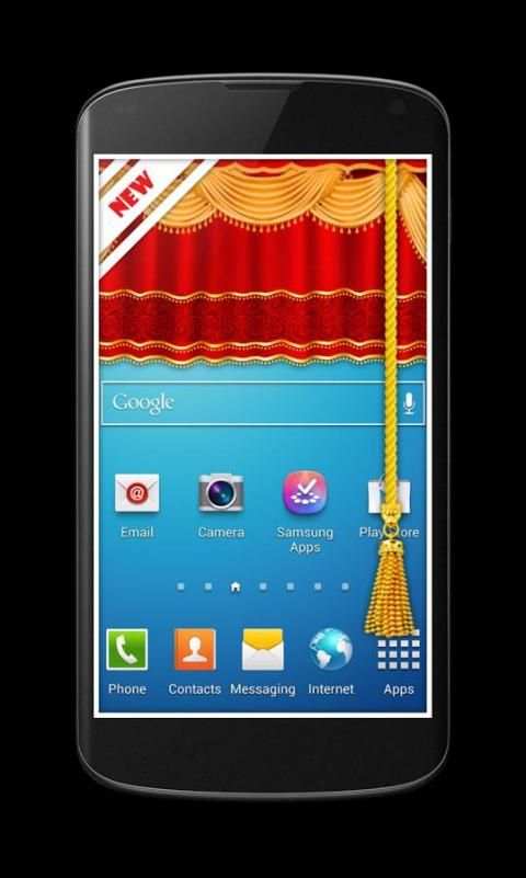 Curtain Lock Screen Theme2 screenshot 3