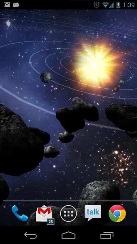 Asteroid Belt Free L Wallpaper स्क्रीनशॉट 6