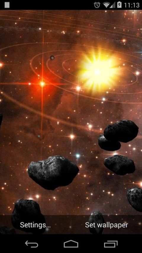 Asteroid Belt Free L Wallpaper स्क्रीनशॉट 5