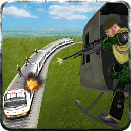 Helicopter Flying Train Sniper icon