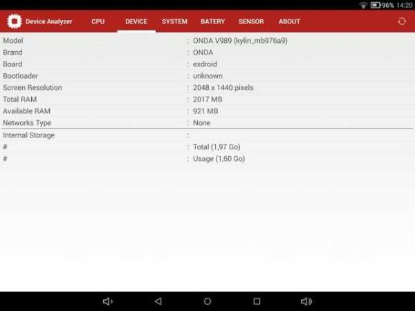 Device Analyzer screenshot 5