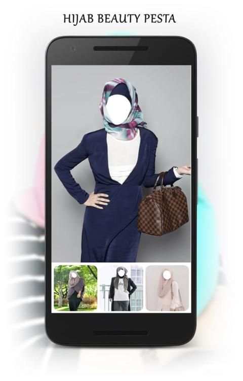 Hijab Beauty Photo Montage скриншот 1