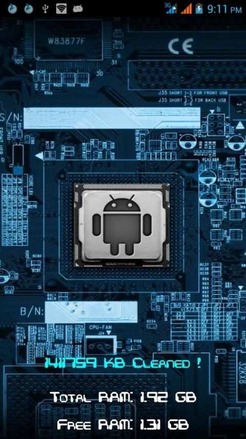 < 2 GB RAM Cleaner 2 تصوير الشاشة