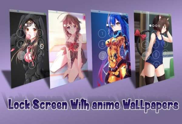 Anime Lock Screen 1 تصوير الشاشة