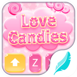 Love candies for Keyboard أيقونة