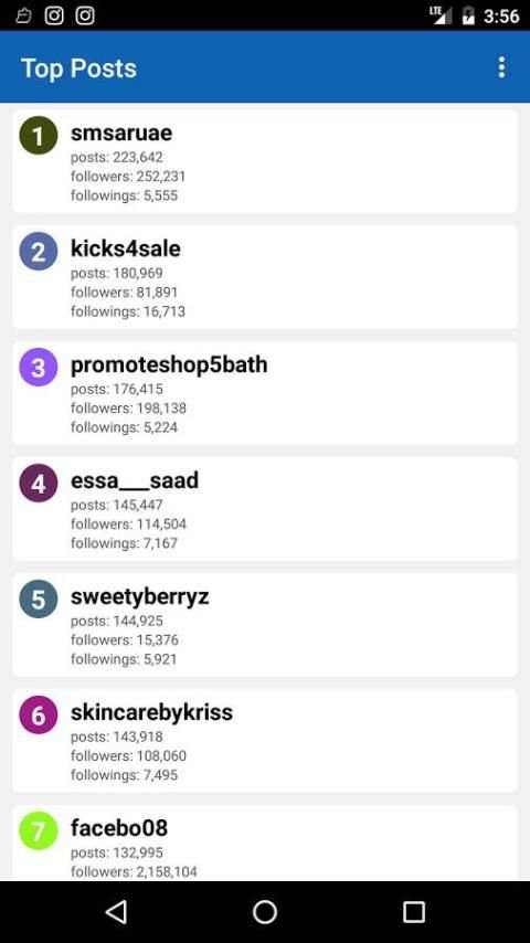 Top Instagram Followers screenshot 2
