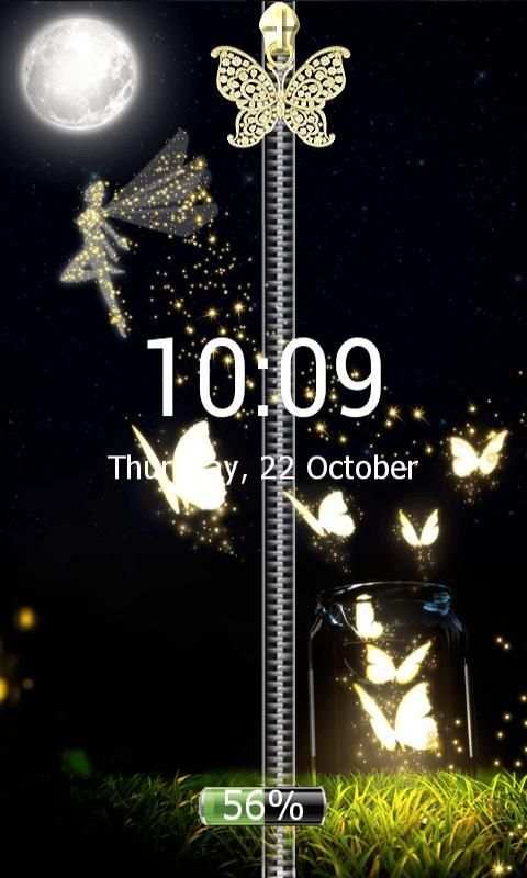 Butterfly Zipper Screen Lock screenshot 6