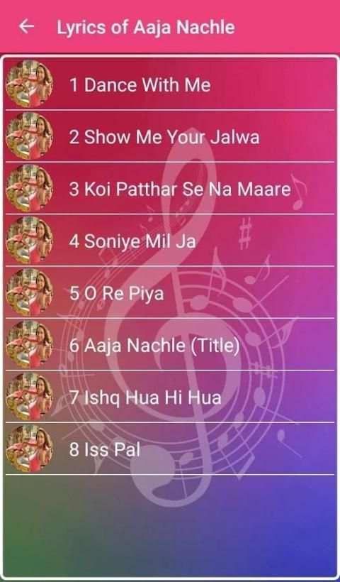 Aaja Nachle Songs Lyrics स्क्रीनशॉट 7