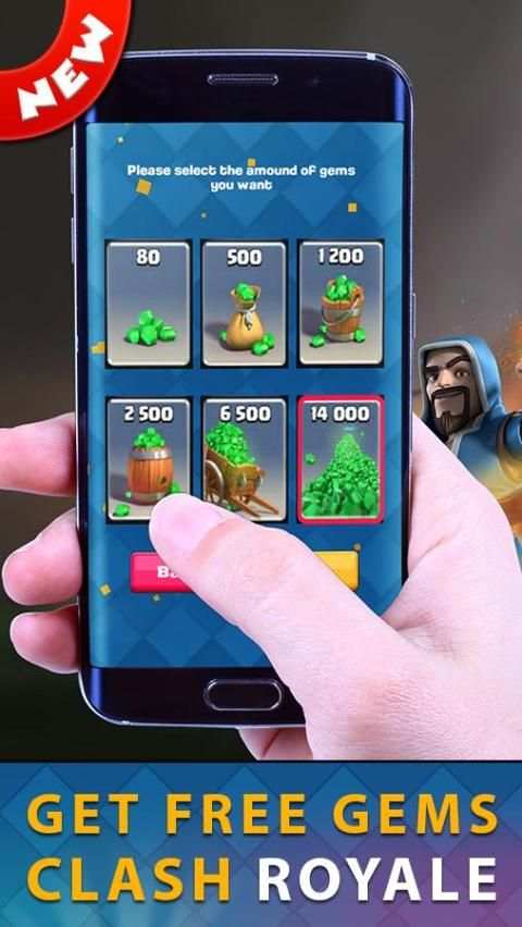 Gems For Clash Royale Prank скриншот 1