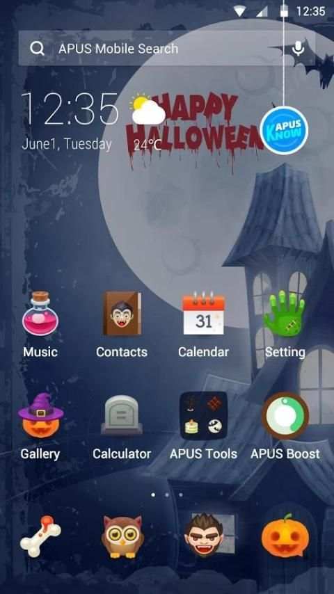 HALLOWEEN-Tema APUS Launcher screenshot 3