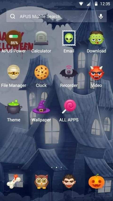 HALLOWEEN-Tema APUS Launcher screenshot 2