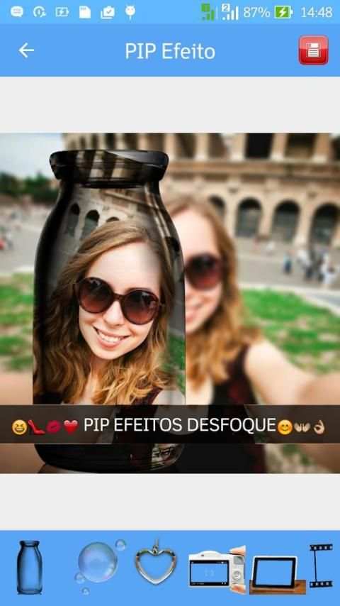PIP Efeitos e Editor de Fotos скриншот 9