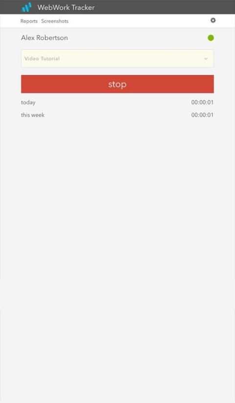 WebWork Time Tracker screenshot 3