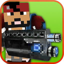 ikon Pixel Craft Gun Battle 3D