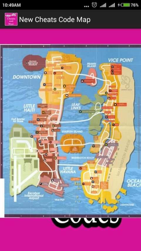 Cheat Code For Vice City 2017 скриншот 1