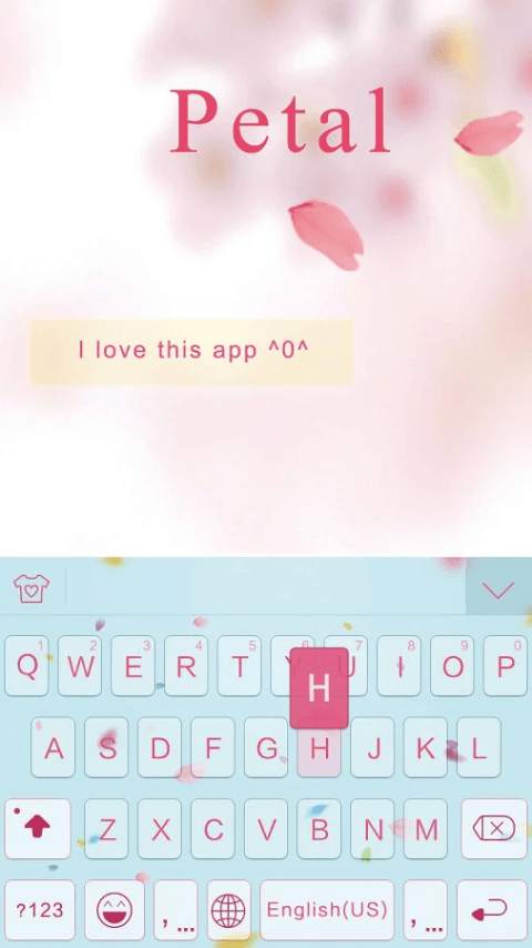 Petal Theme for iKeyboard screenshot 2
