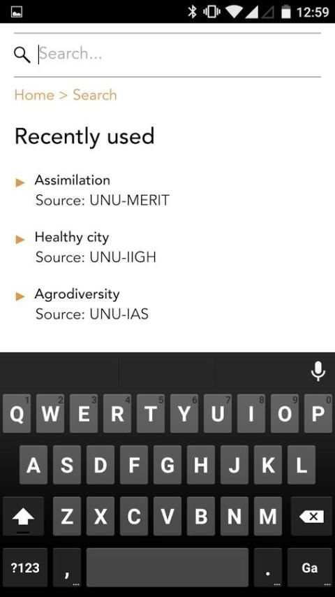 UNU Jargon Buster screenshot 2