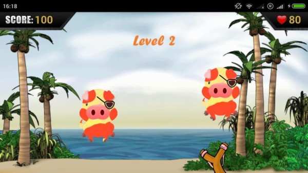 Shoot the angry pig 2 تصوير الشاشة