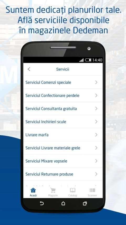 DEDEMAN screenshot 2