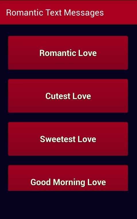 Romantic Text Messages 4 تصوير الشاشة