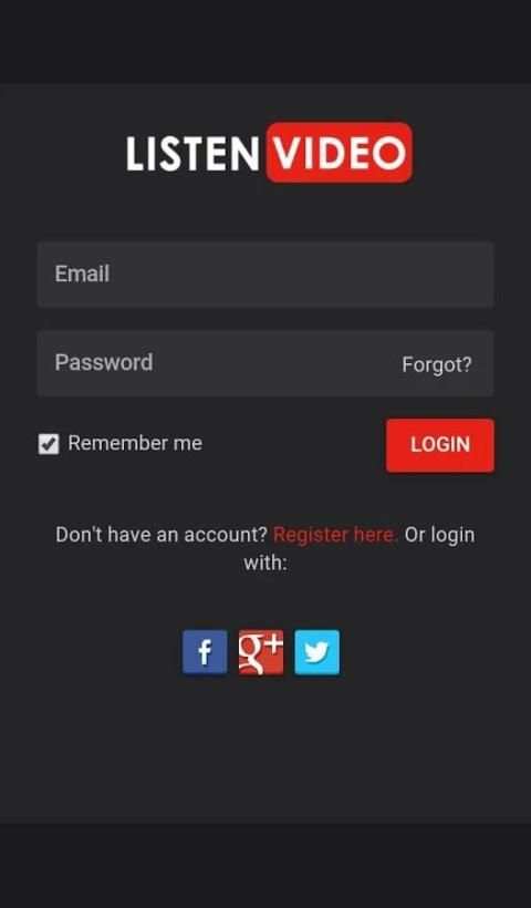 Listen Video - Music Player screenshot 1