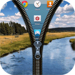 Zipper Lock Screen Cute आइकन