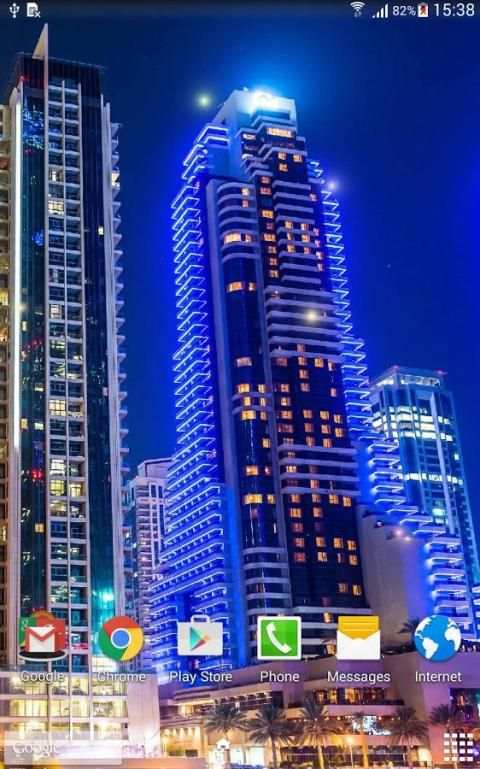 Dubai Night Live Wallpaper screenshot 2