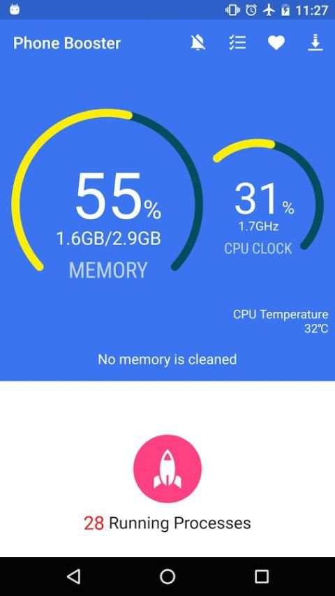Phone Booster - Memory Cleaner 1 تصوير الشاشة