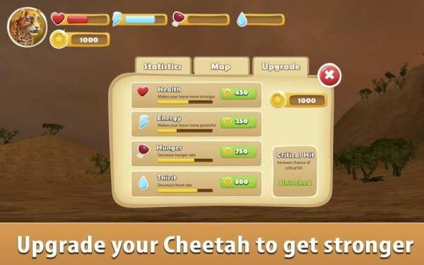 Wild Cheetah Simulator 3D 2 تصوير الشاشة