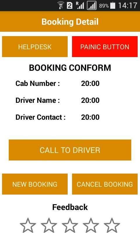121Cab 1 تصوير الشاشة
